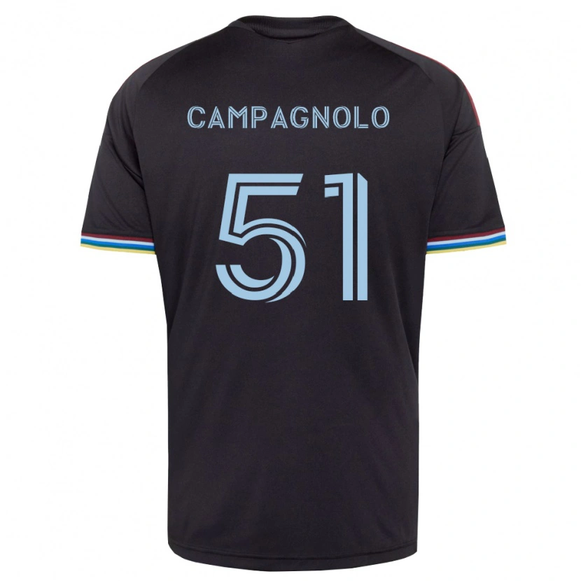 Danxen Mulher Camisola Zackory Campagnolo #51 Preto Azul Celeste Principal 2026/27 Camisa