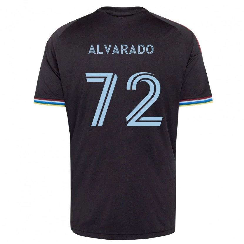 Danxen Mulher Camisola Miguel Alvarado #72 Preto Azul Celeste Principal 2026/27 Camisa