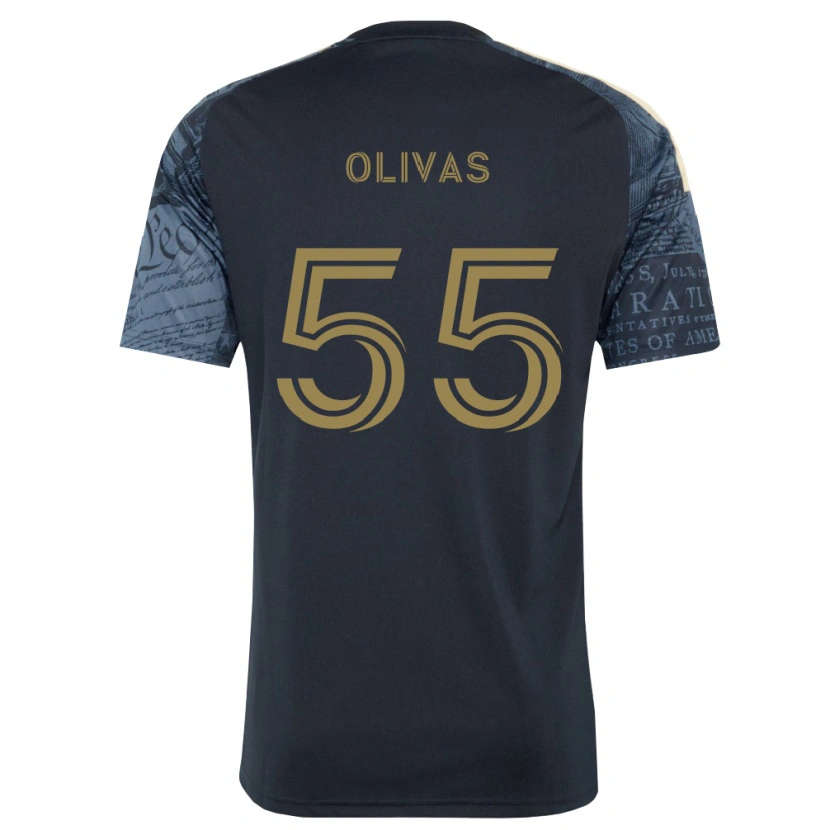 Danxen Mulher Camisola Sal Olivas #55 Azul Marinho Marrom Principal 2026/27 Camisa