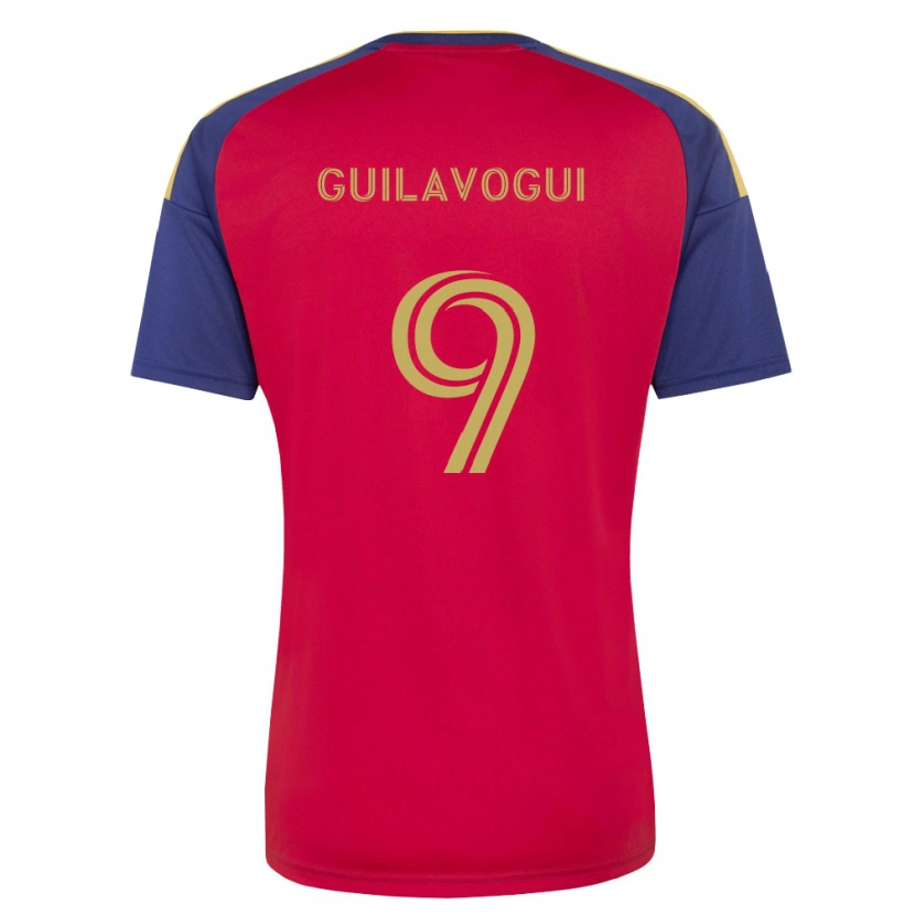 Danxen Mulher Camisola Morgan Guilavogui #9 Azul Real Marrom Vermelho Principal 2026/27 Camisa