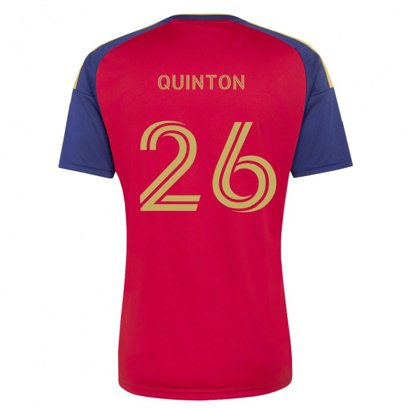 Danxen Mulher Camisola Philip Quinton #26 Azul Real Marrom Vermelho Principal 2026/27 Camisa