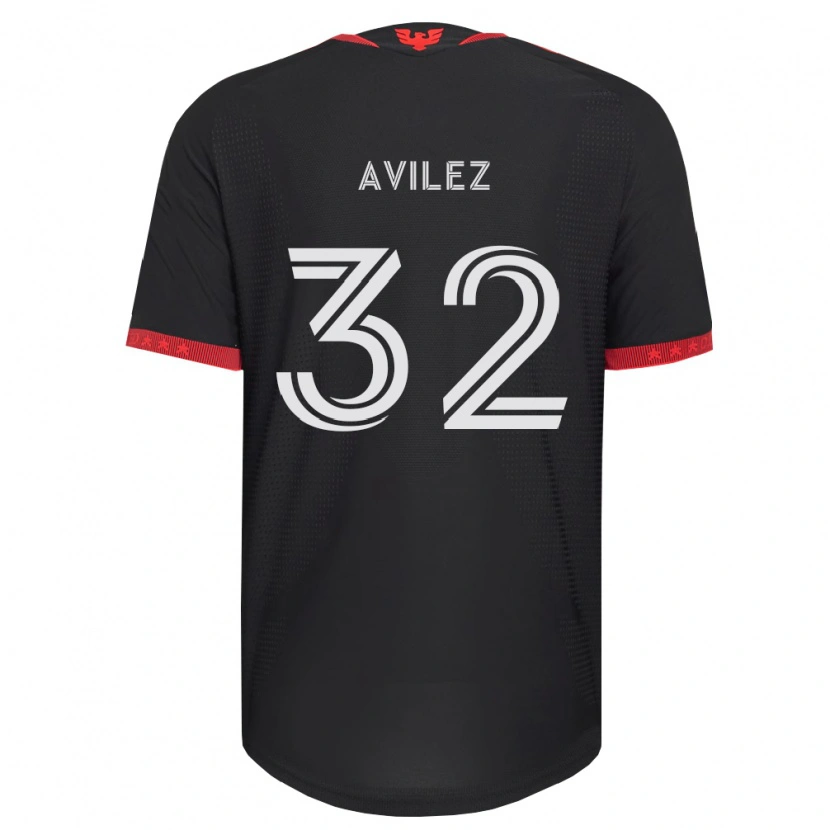 Danxen Mulher Camisola Oscar Avilez #32 Preto Branco Vermelho Principal 2026/27 Camisa