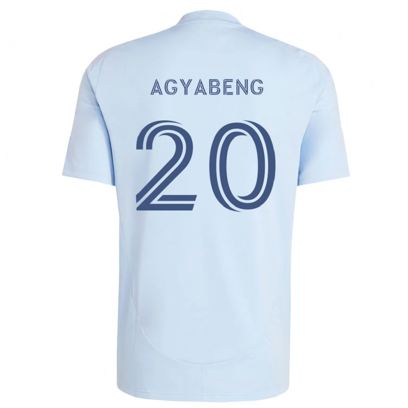 Danxen Mulher Camisola Kwaku Agyabeng #20 Azul Claro Cinza Claro Principal 2026/27 Camisa
