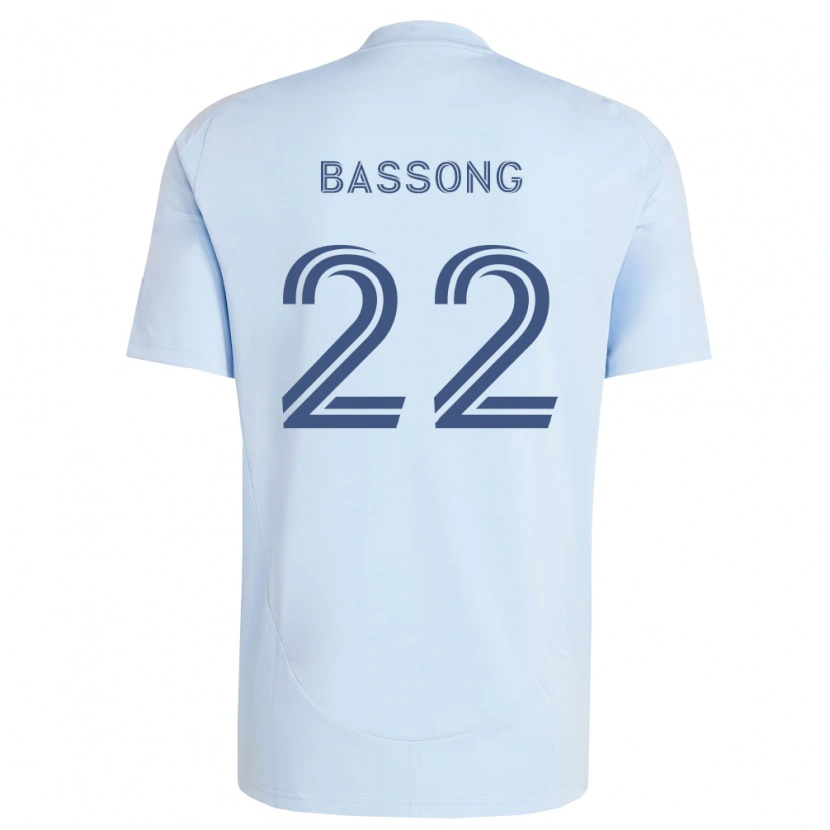 Danxen Mulher Camisola Zorhan Bassong #22 Azul Claro Cinza Claro Principal 2026/27 Camisa