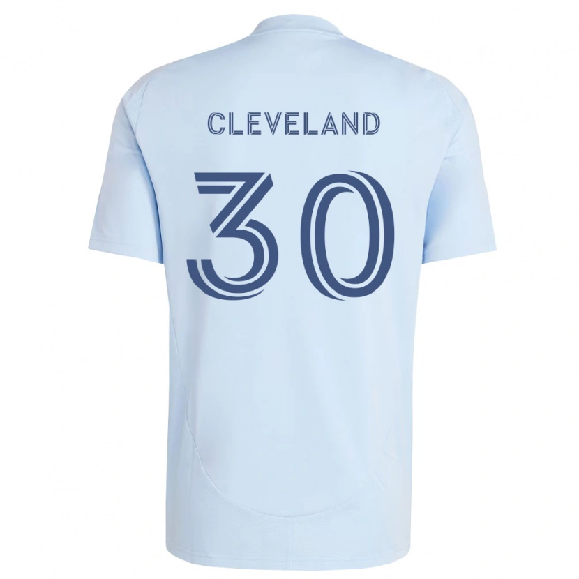 Danxen Mulher Camisola Stefan Cleveland #30 Azul Claro Cinza Claro Principal 2026/27 Camisa