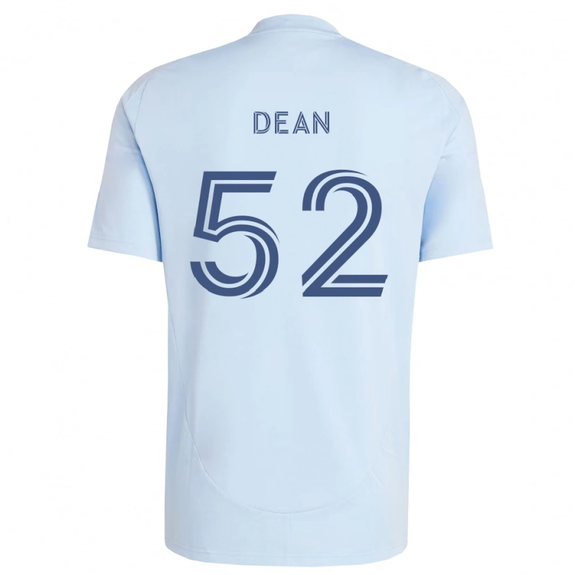 Danxen Mulher Camisola Finn Dean #52 Azul Claro Cinza Claro Principal 2026/27 Camisa
