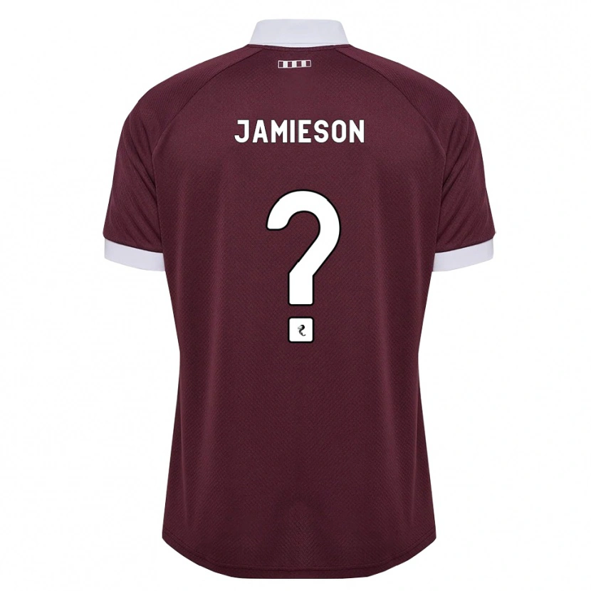 Danxen Mulher Camisola Finlay Jamieson #0 Branco Borgonha Principal 2026/27 Camisa