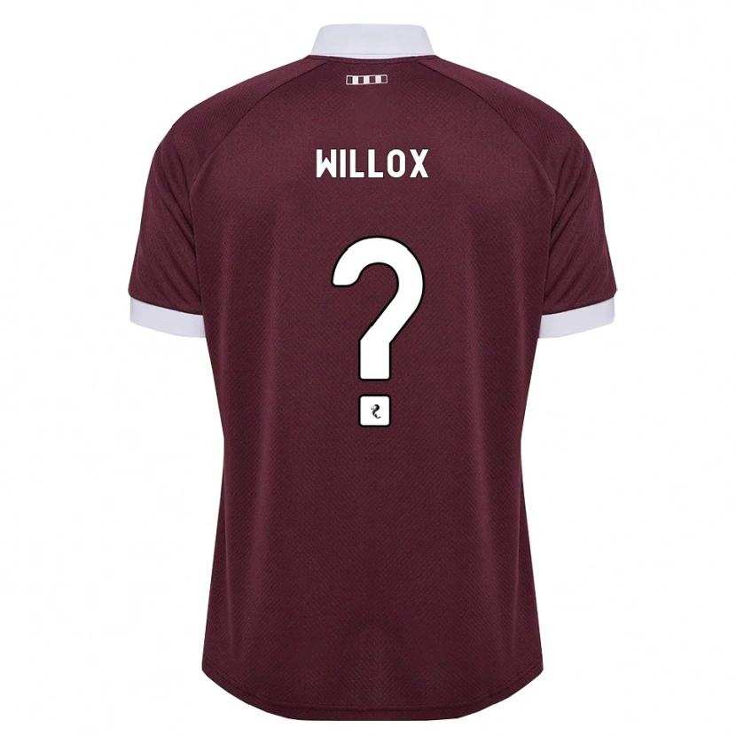 Danxen Mulher Camisola Harry Willox #0 Branco Borgonha Principal 2026/27 Camisa