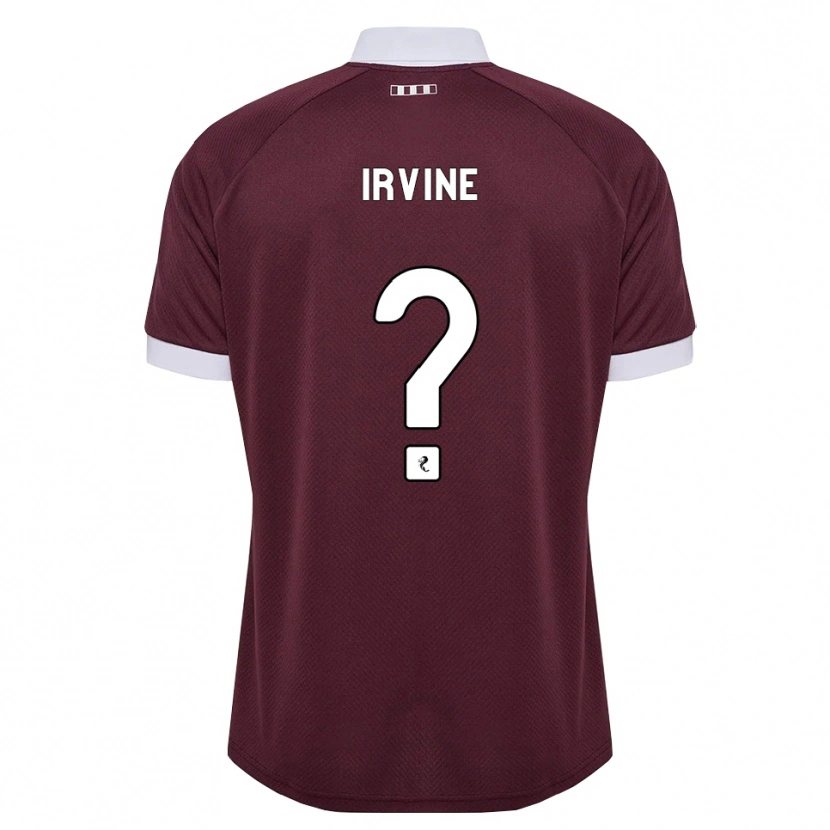 Danxen Mulher Camisola Dylan Irvine #0 Branco Borgonha Principal 2026/27 Camisa