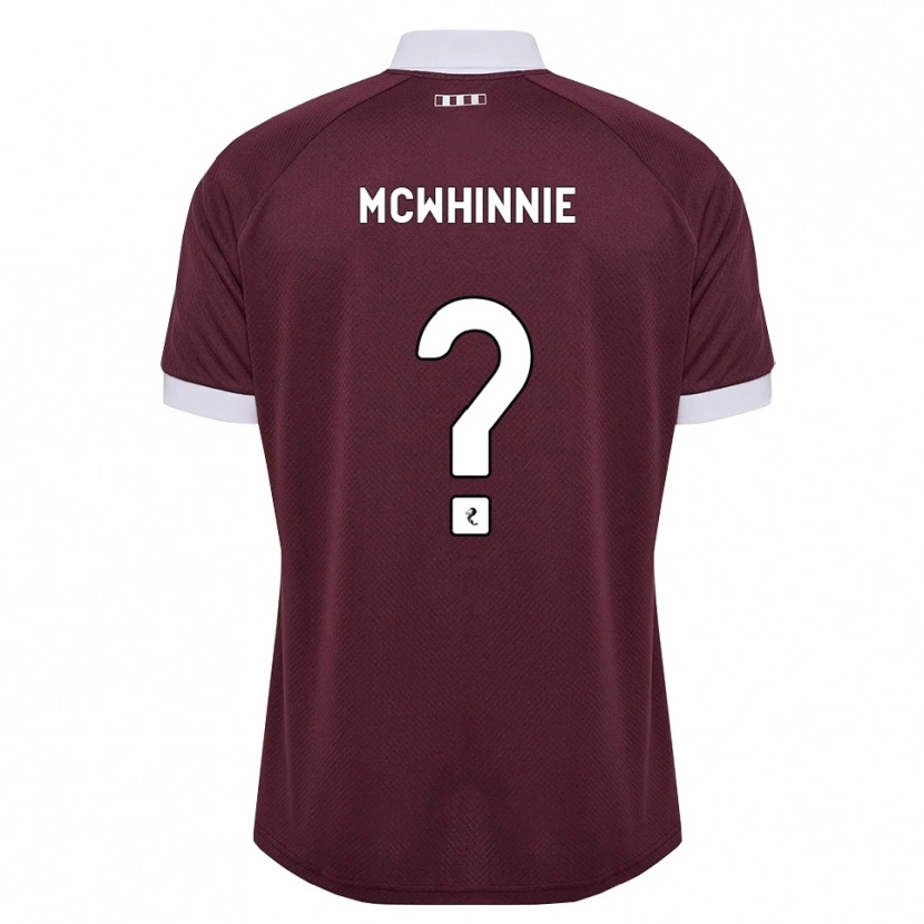 Danxen Mulher Camisola Zac Mcwhinnie #0 Branco Borgonha Principal 2026/27 Camisa