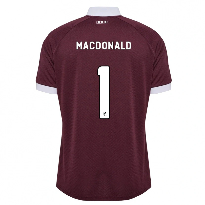 Danxen Mulher Camisola Jamie Macdonald #1 Branco Borgonha Principal 2026/27 Camisa