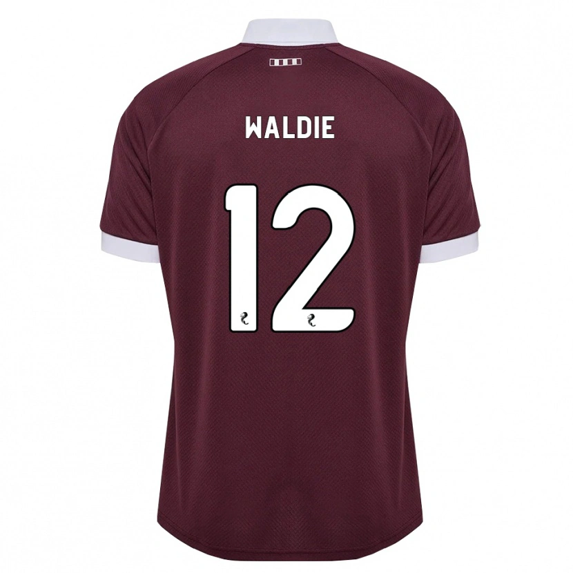 Danxen Mulher Camisola Lizzie Waldie #12 Branco Borgonha Principal 2026/27 Camisa