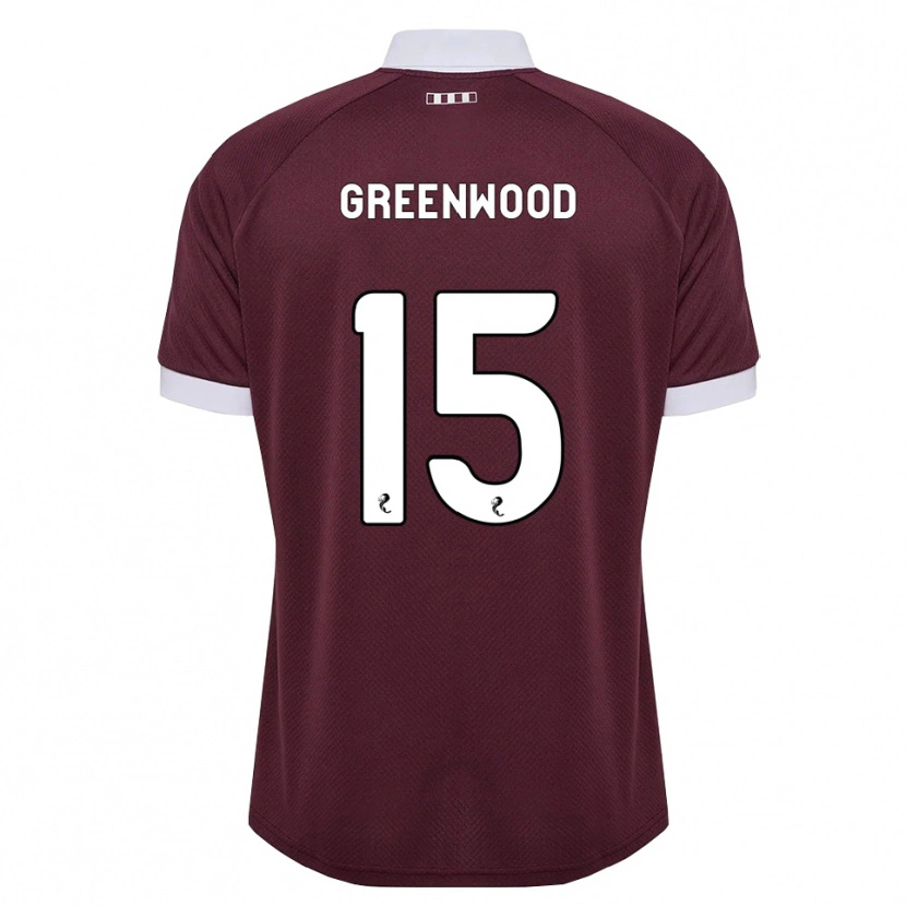 Danxen Mulher Camisola Brodie Greenwood #15 Branco Borgonha Principal 2026/27 Camisa