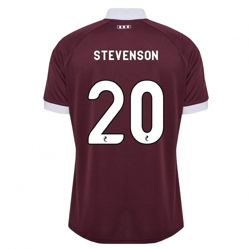 Danxen Mulher Camisola Gus Stevenson #20 Branco Borgonha Principal 2026/27 Camisa