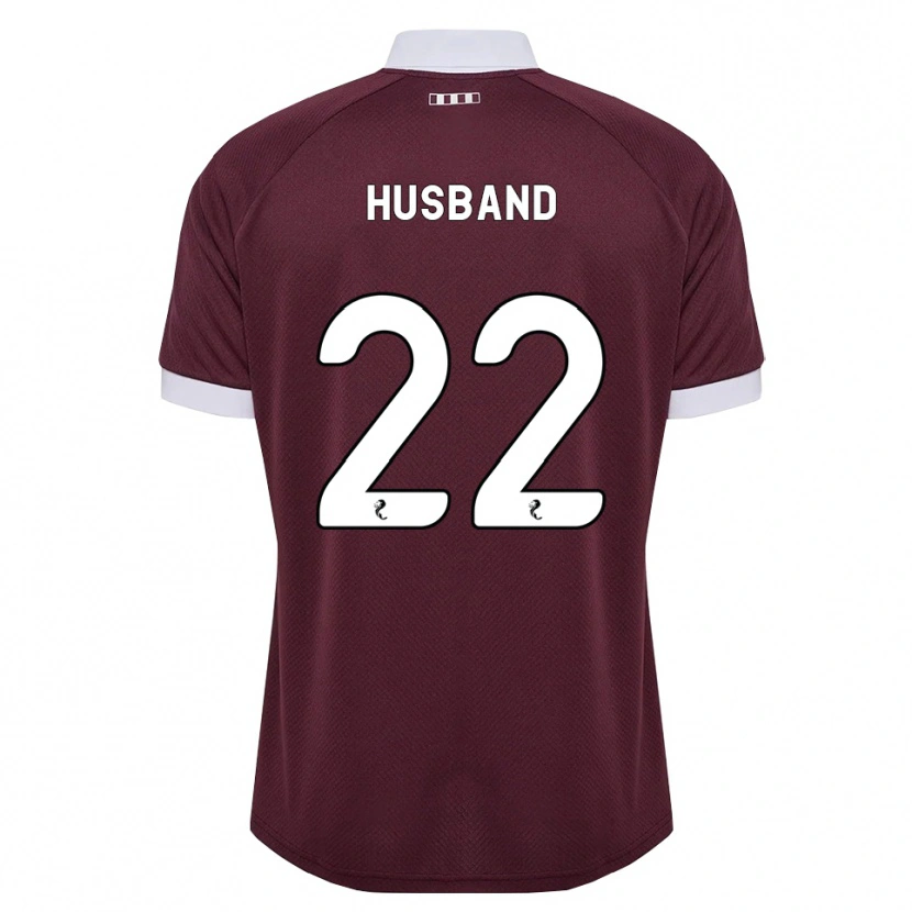 Danxen Mulher Camisola Jessica Husband #22 Branco Borgonha Principal 2026/27 Camisa