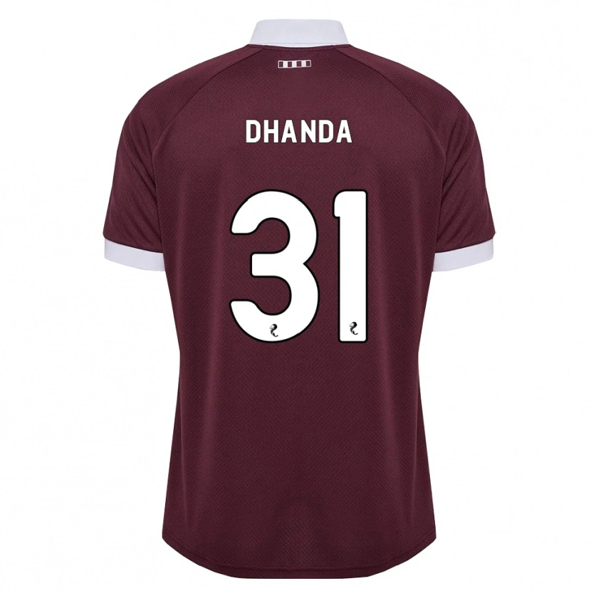 Danxen Mulher Camisola Yan Dhanda #31 Branco Borgonha Principal 2026/27 Camisa