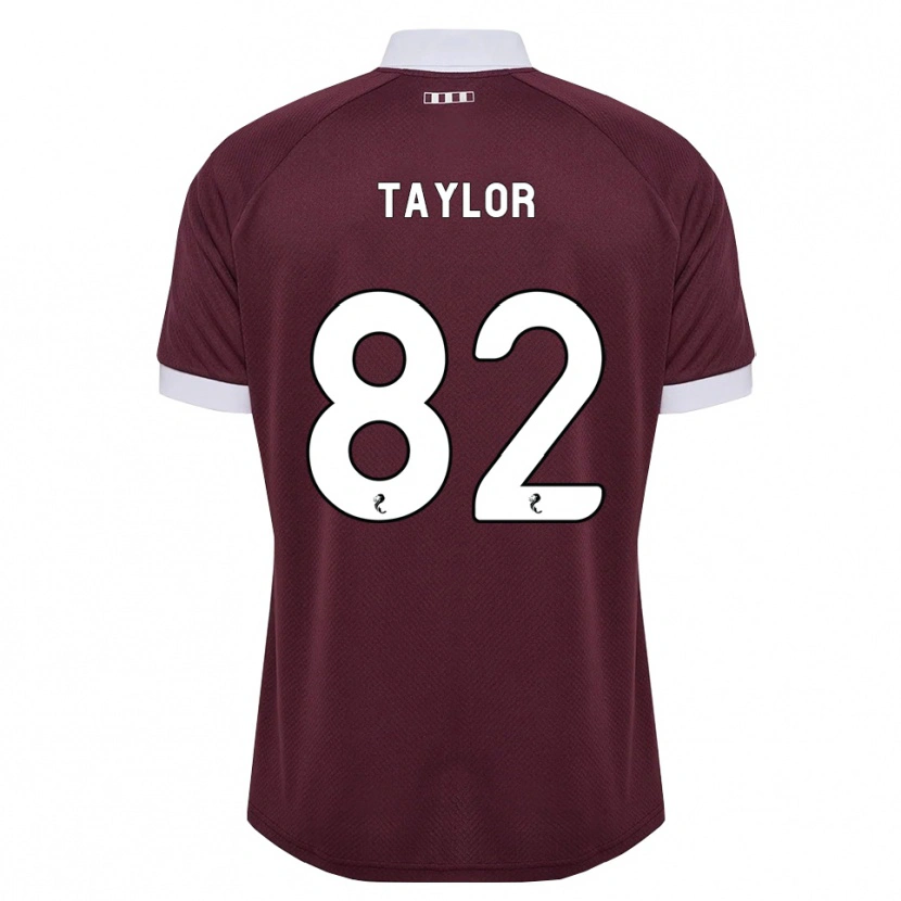 Danxen Mulher Camisola Gerald Taylor #82 Branco Borgonha Principal 2026/27 Camisa
