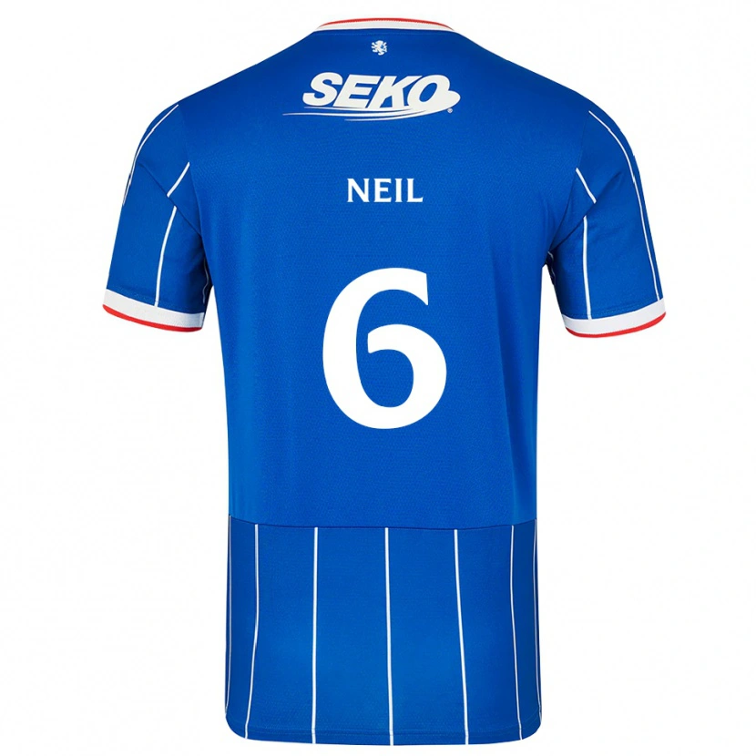 Danxen Mulher Camisola Dan Neil #6 Vermelho Azul Branco Principal 2026/27 Camisa