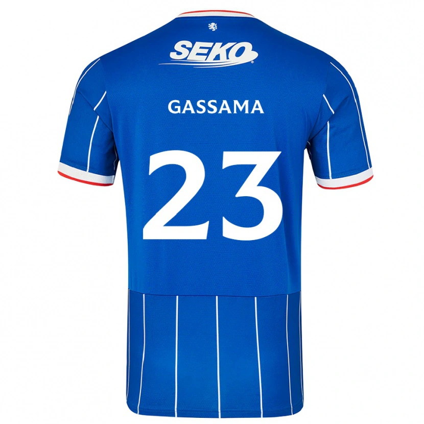Danxen Mulher Camisola Djeidi Gassama #23 Vermelho Azul Branco Principal 2026/27 Camisa