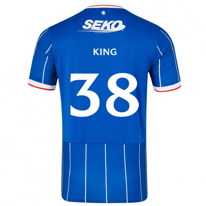 Danxen Mulher Camisola Leon King #38 Vermelho Azul Branco Principal 2026/27 Camisa