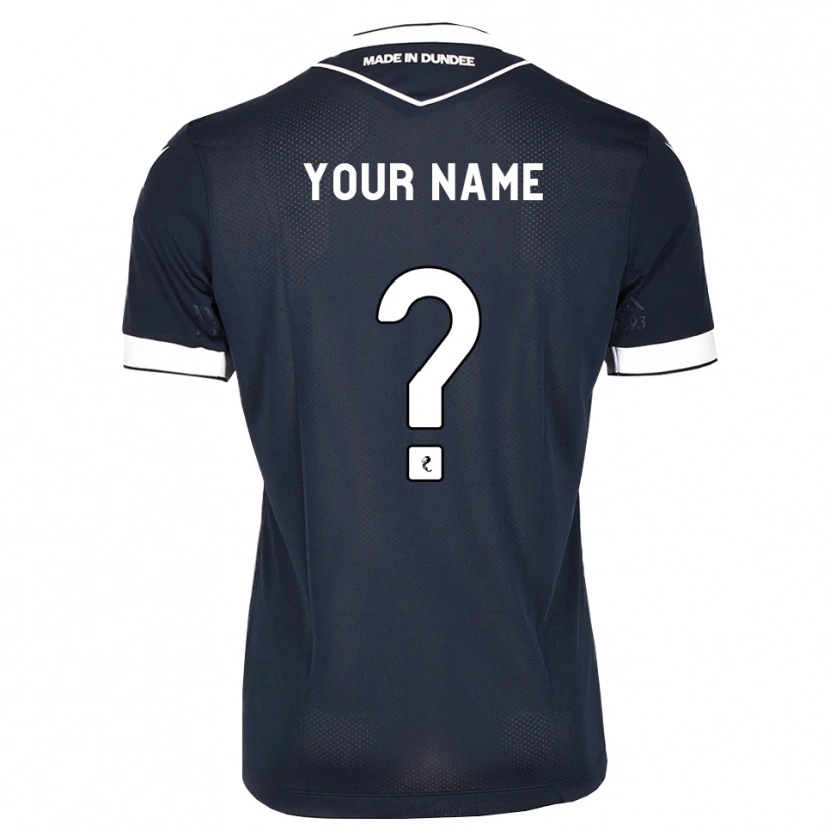 Danxen Mulher Camisola Seu Nome #0 Azul Meia-Noite Branco Principal 2026/27 Camisa