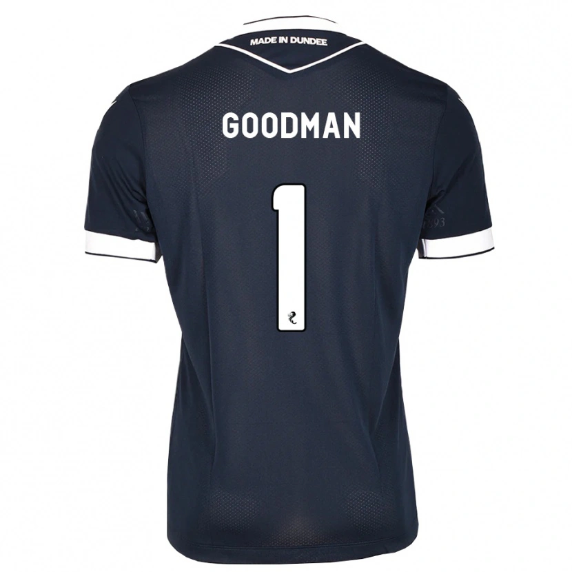 Danxen Mulher Camisola Owen Goodman #1 Azul Meia-Noite Branco Principal 2026/27 Camisa
