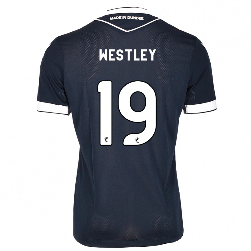 Danxen Mulher Camisola Joe Westley #19 Azul Meia-Noite Branco Principal 2026/27 Camisa