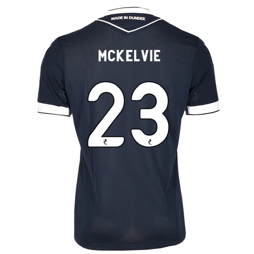 Danxen Mulher Camisola Lewis Mckelvie #23 Azul Meia-Noite Branco Principal 2026/27 Camisa