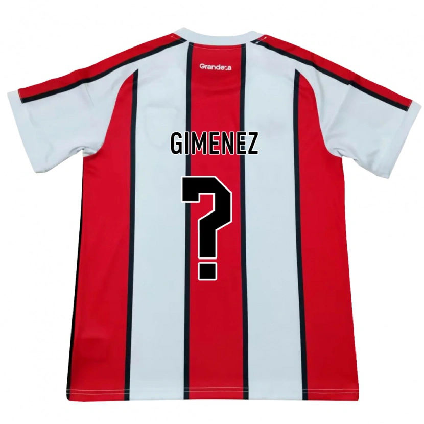 Danxen Mulher Camisola Ulises Giménez #0 Branco Vermelho Preto Alternativa 2026/27 Camisa
