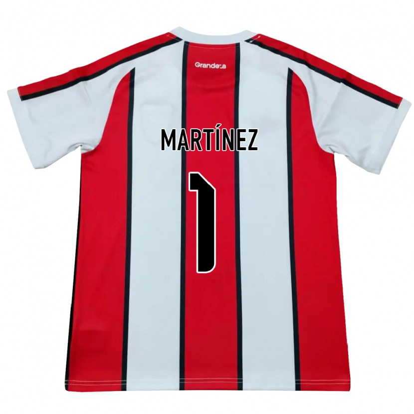 Danxen Mulher Camisola Dylan Martínez #1 Branco Vermelho Preto Alternativa 2026/27 Camisa