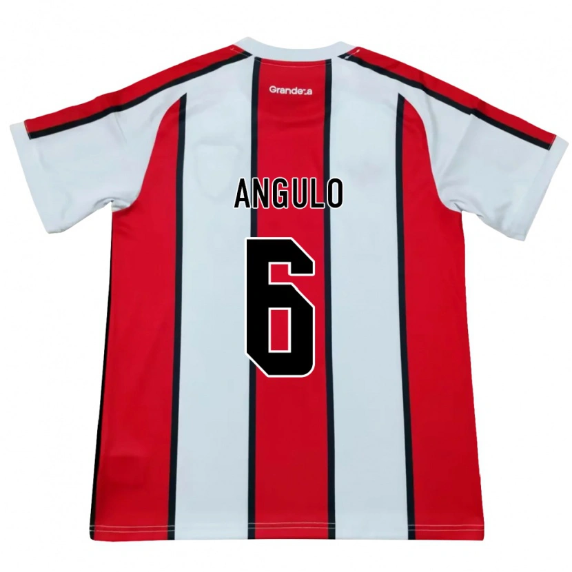 Danxen Mulher Camisola Tamara Angulo #6 Branco Vermelho Preto Alternativa 2026/27 Camisa