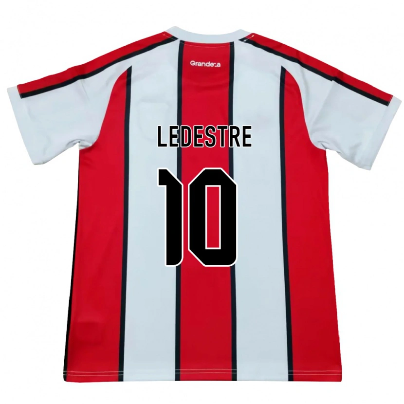 Danxen Mulher Camisola Gianfranco Ledestre #10 Branco Vermelho Preto Alternativa 2026/27 Camisa