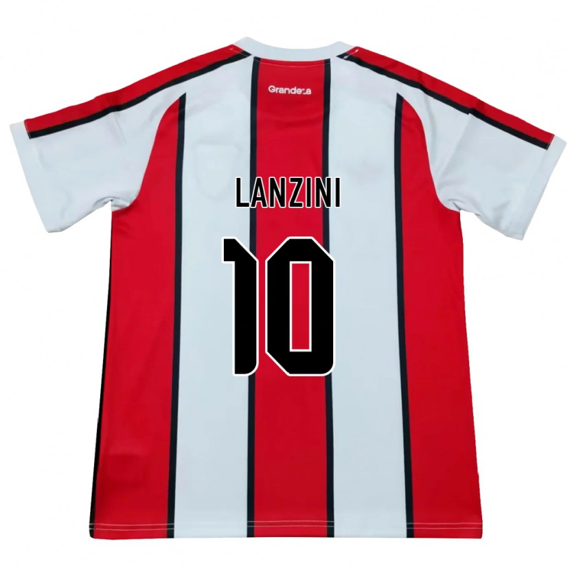 Danxen Mulher Camisola Manuel Lanzini #10 Branco Vermelho Preto Alternativa 2026/27 Camisa