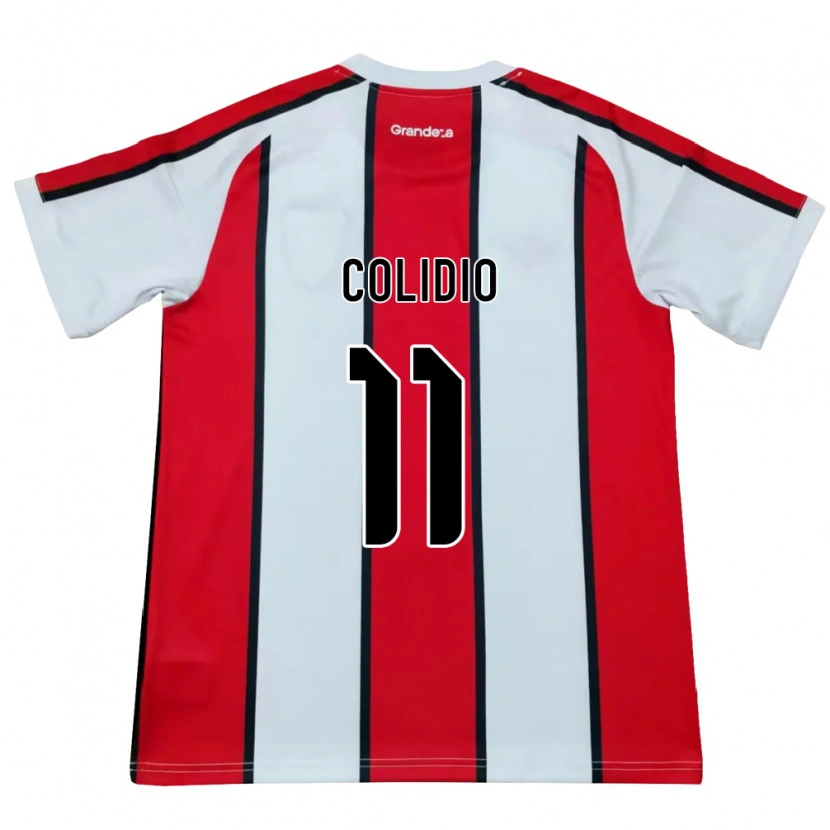 Danxen Mulher Camisola Facundo Colidio #11 Branco Vermelho Preto Alternativa 2026/27 Camisa