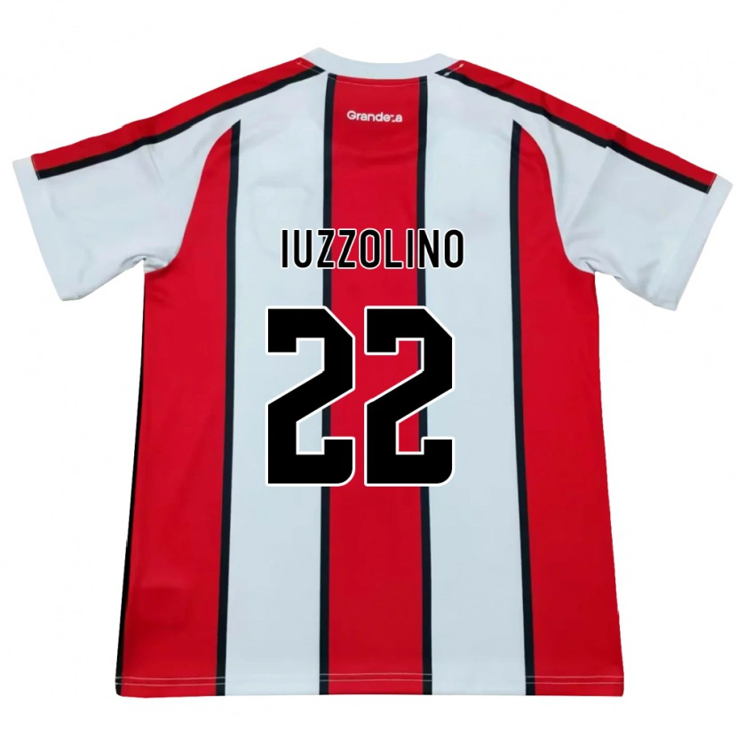 Danxen Mulher Camisola Rocío Iuzzolino #22 Branco Vermelho Preto Alternativa 2026/27 Camisa