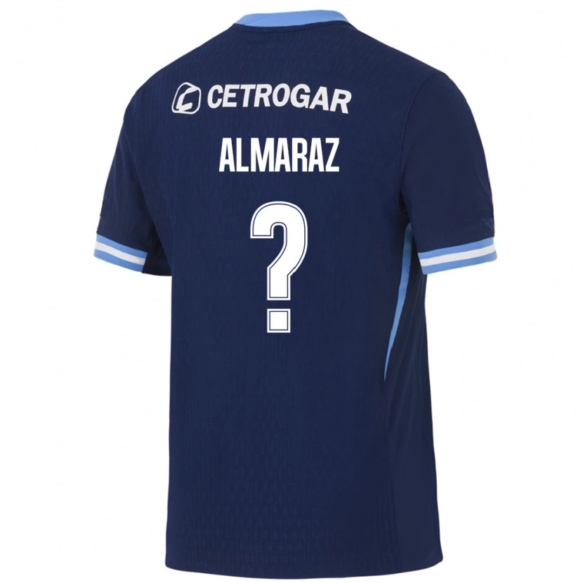 Danxen Mulher Camisola Alex Almaraz #0 Azul Real Azul Claro Branco Alternativa 2026/27 Camisa