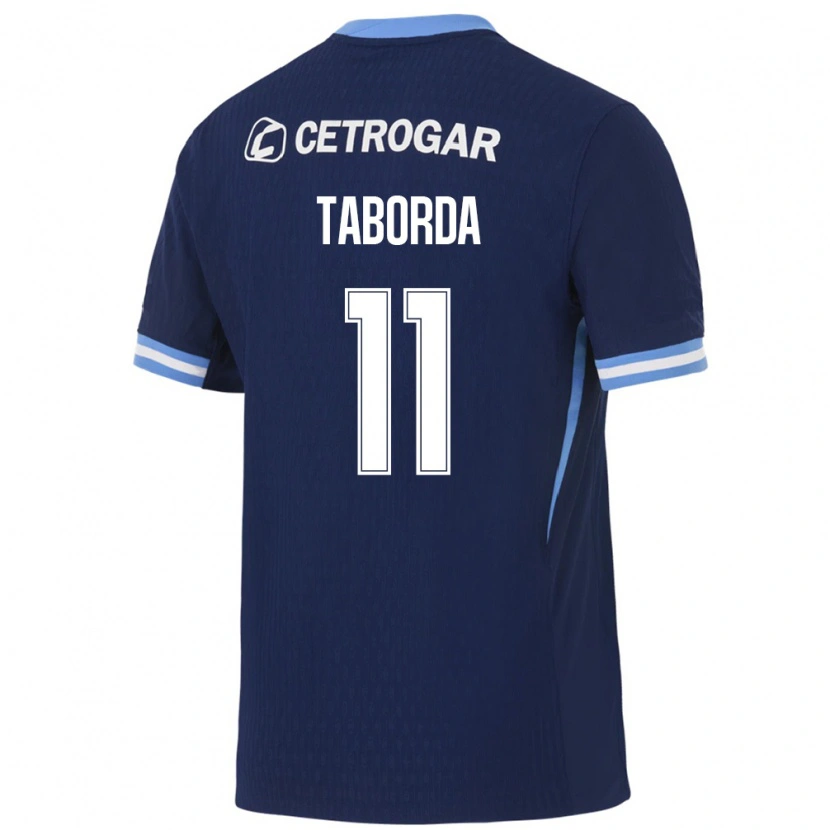 Danxen Mulher Camisola Thiago Taborda #11 Azul Real Azul Claro Branco Alternativa 2026/27 Camisa