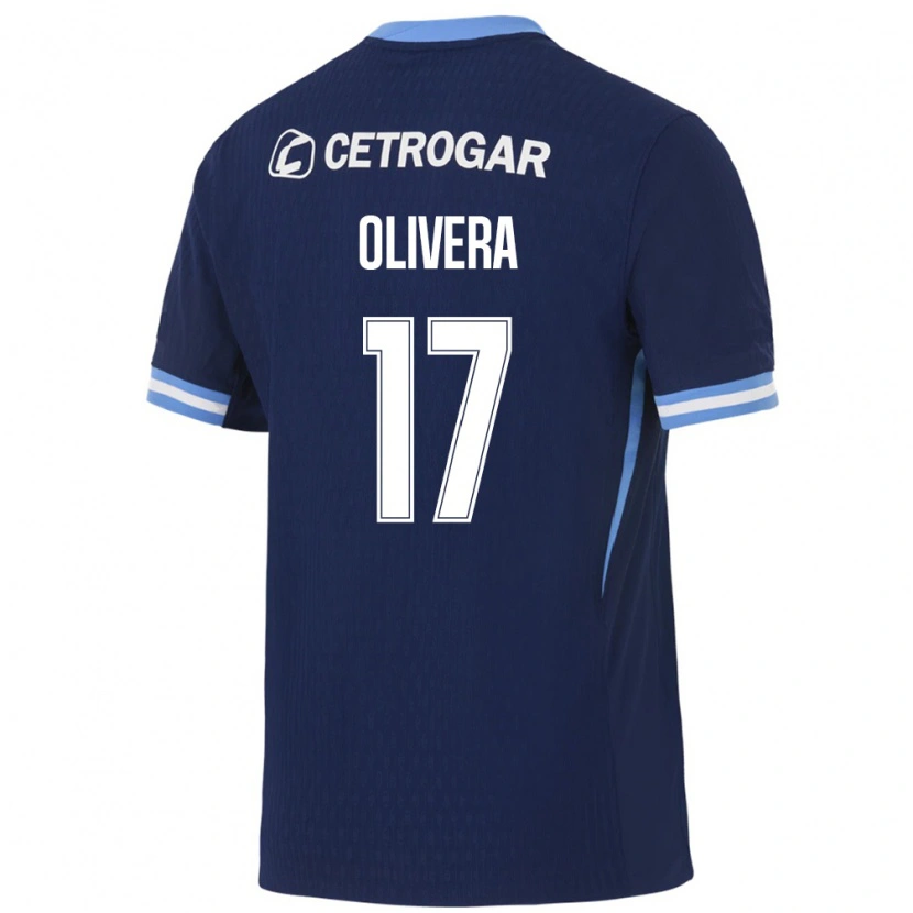 Danxen Mulher Camisola Nazareno Olivera #17 Azul Real Azul Claro Branco Alternativa 2026/27 Camisa