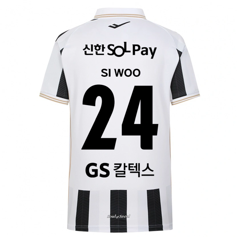 Danxen Mulher Camisola Si-Woo Kang #24 Branco Preto Alternativa 2026/27 Camisa