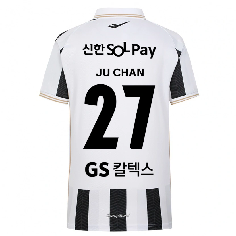 Danxen Mulher Camisola Ju-Chan Rhee #27 Branco Preto Alternativa 2026/27 Camisa