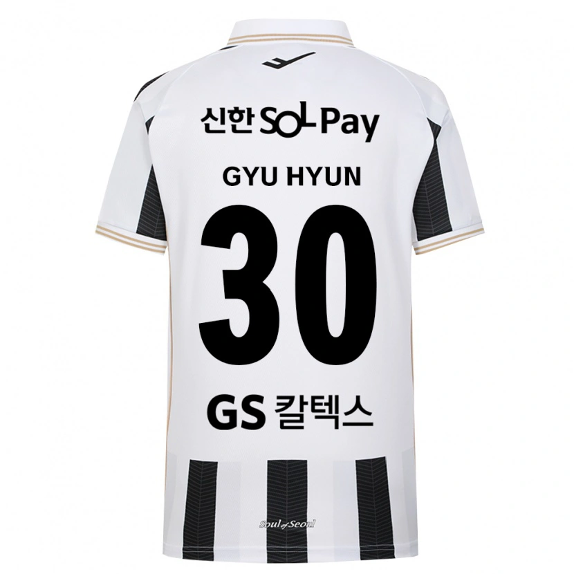 Danxen Mulher Camisola Gyu-Hyun Uhm #30 Branco Preto Alternativa 2026/27 Camisa