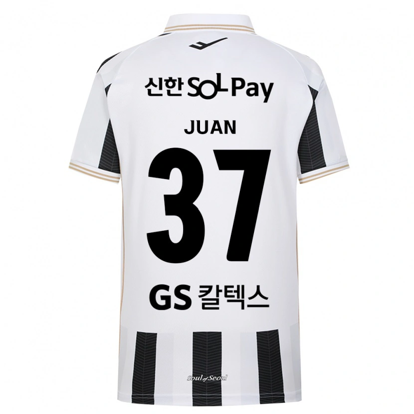 Danxen Mulher Camisola Juan Antonio Ros #37 Branco Preto Alternativa 2026/27 Camisa