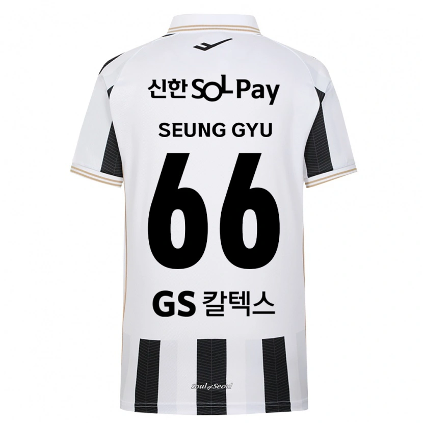 Danxen Mulher Camisola Seung-Gyu Han #66 Branco Preto Alternativa 2026/27 Camisa