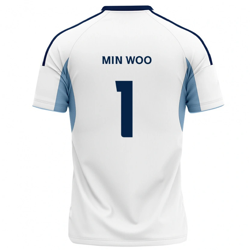Danxen Mulher Camisola Min-Woo Jo #1 Azul Real Branco Alternativa 2026/27 Camisa