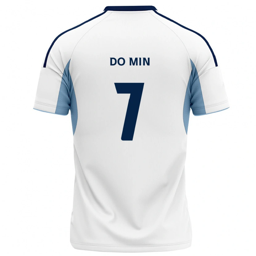 Danxen Mulher Camisola Do-Min Kim #7 Azul Real Branco Alternativa 2026/27 Camisa