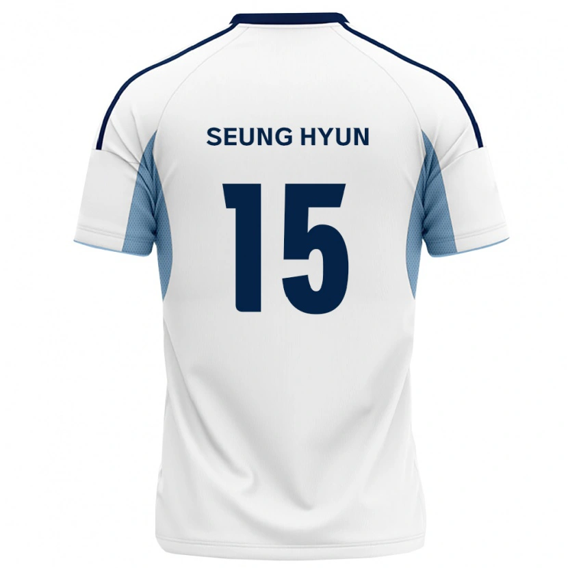 Danxen Mulher Camisola Seung-Hyun Jung #15 Azul Real Branco Alternativa 2026/27 Camisa