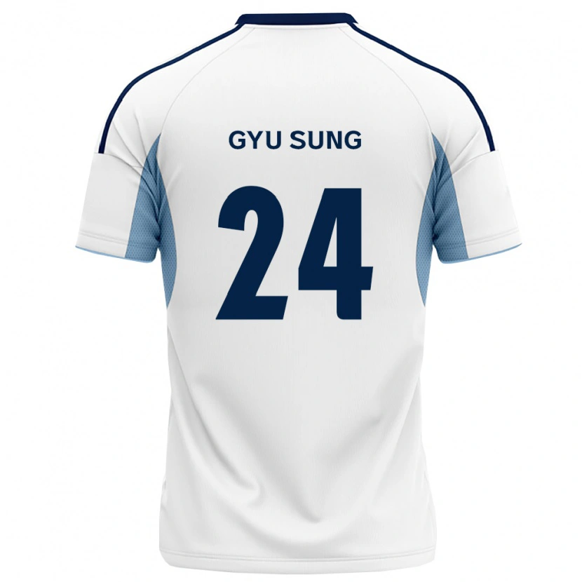 Danxen Mulher Camisola Gyu-Sung Lee #24 Azul Real Branco Alternativa 2026/27 Camisa