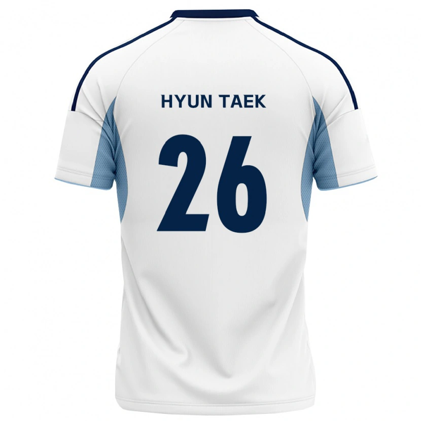 Danxen Mulher Camisola Hyun-Taek Cho #26 Azul Real Branco Alternativa 2026/27 Camisa