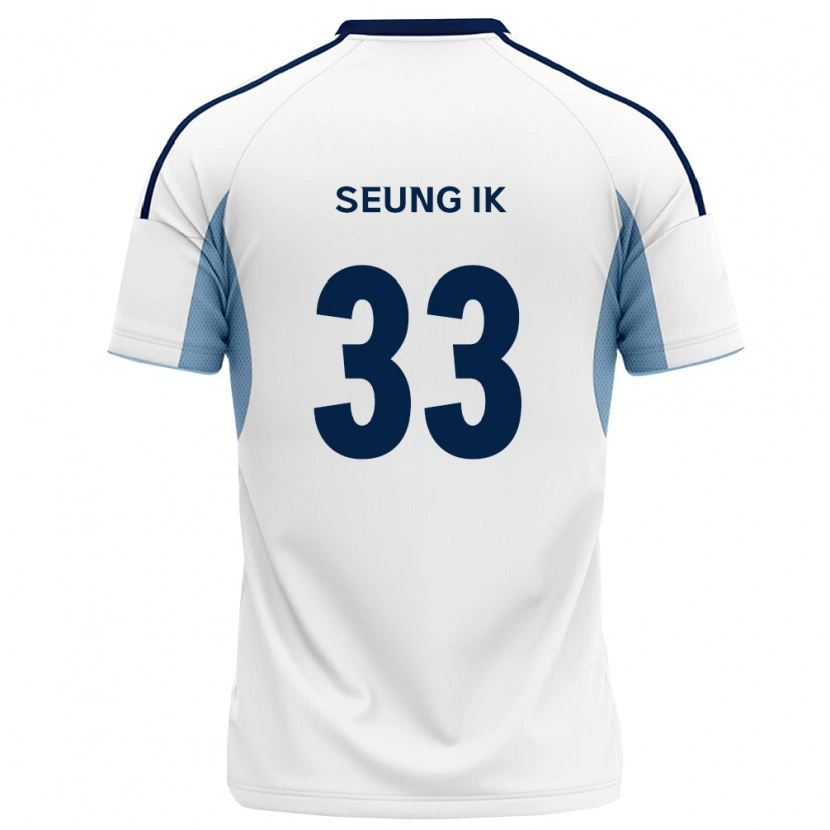 Danxen Mulher Camisola Seung-Ik Lee #33 Azul Real Branco Alternativa 2026/27 Camisa
