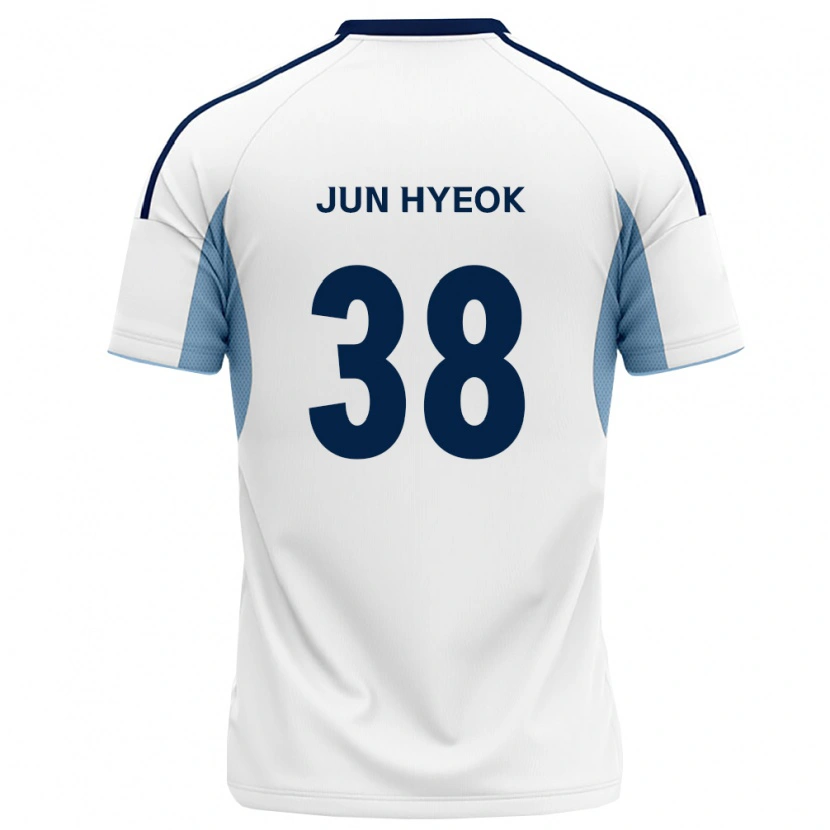 Danxen Mulher Camisola Jun-Hyeok Choi #38 Azul Real Branco Alternativa 2026/27 Camisa